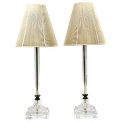 Classical Style Crystal Stem & Base Table Lamps