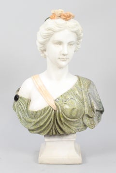Classical Style Marble Bust of Lady