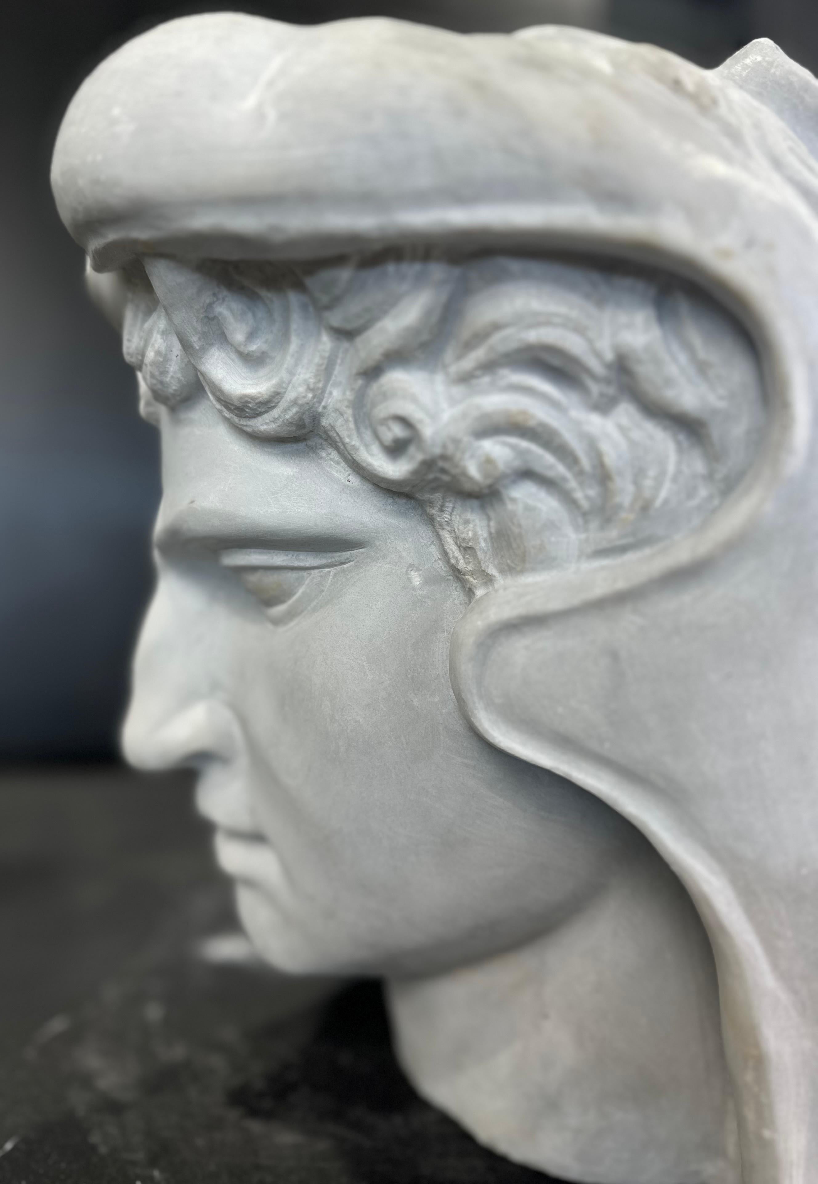 Classical Style Marble Head In Good Condition For Sale In Southall, GB