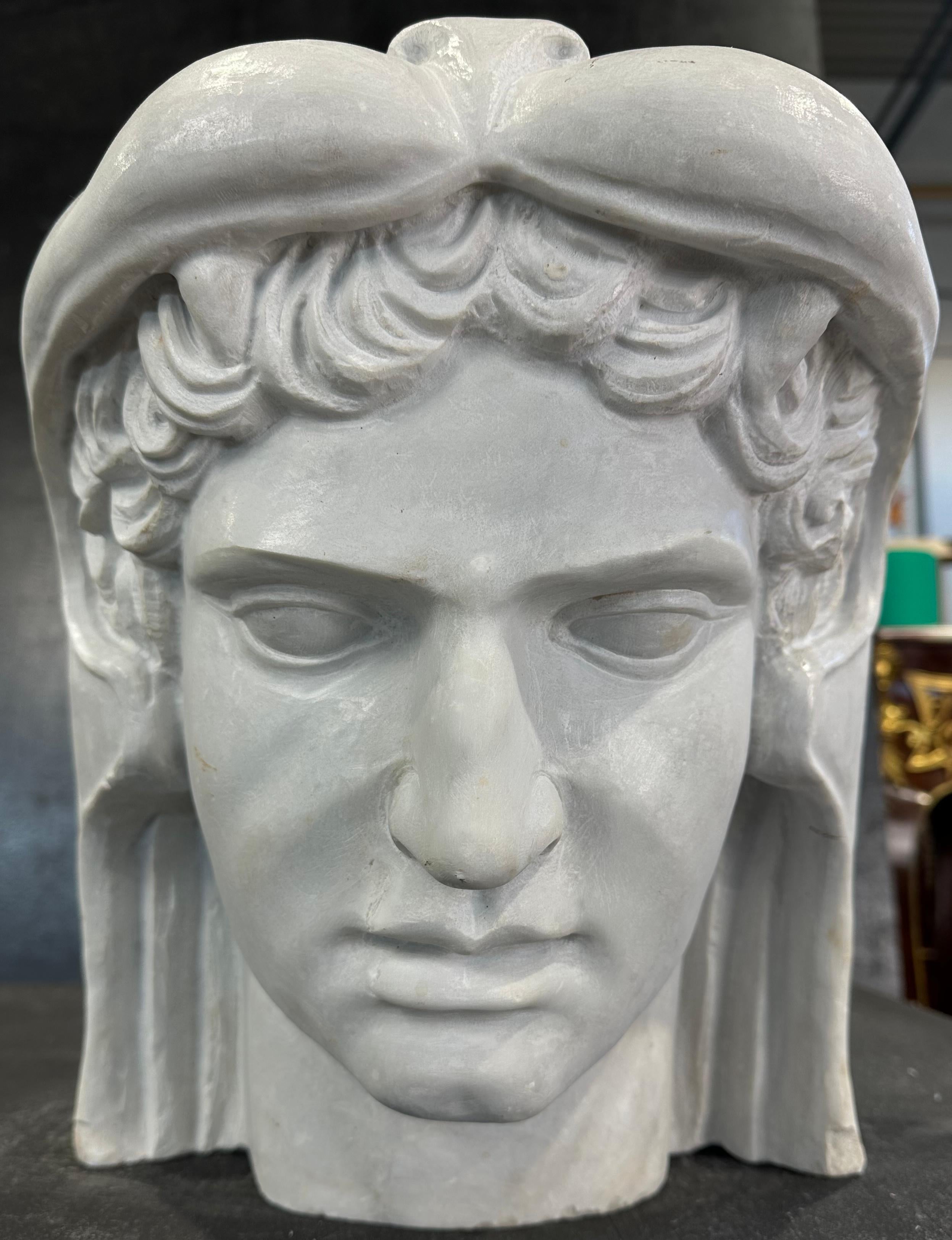 Classical Style Marble Head For Sale 1