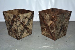 Classical Style Painted Wastebasket or Planter