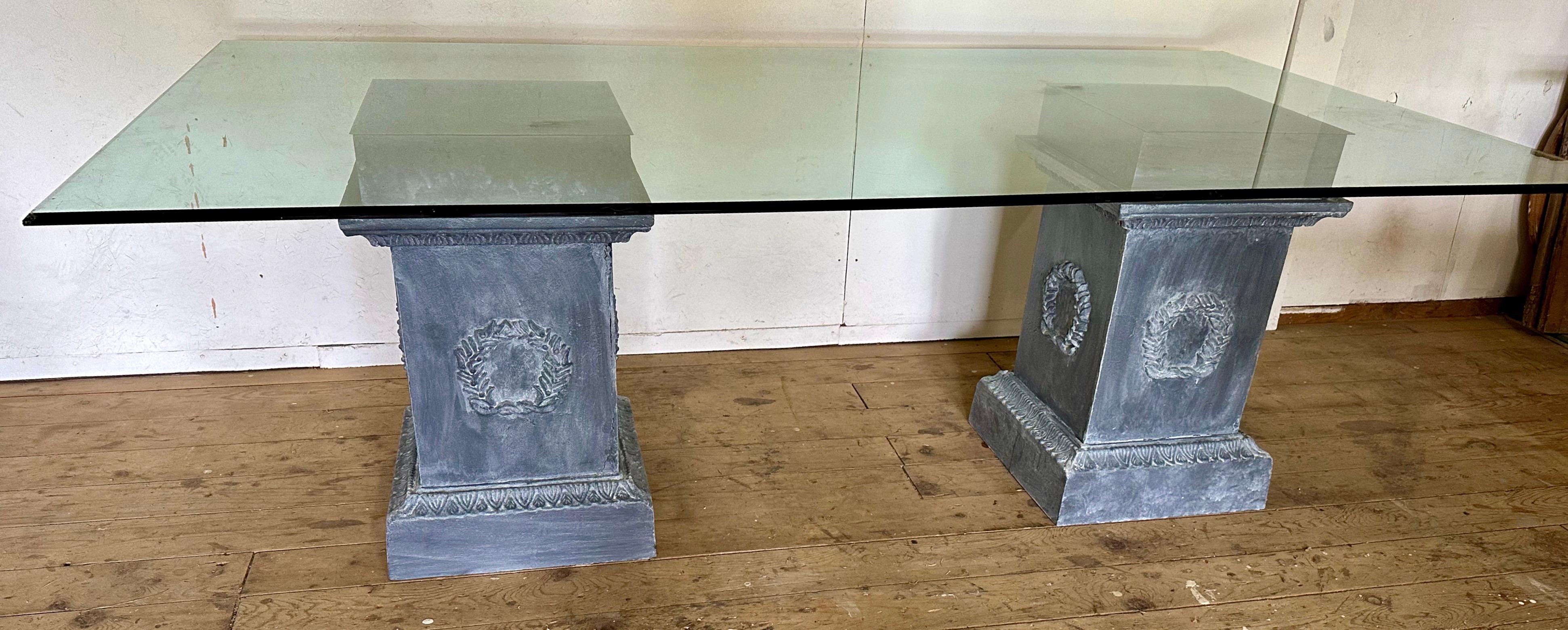 pedestal table base only