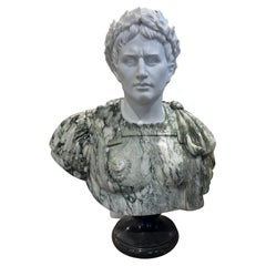 Vintage Classical Style Two Tone Marble Bust