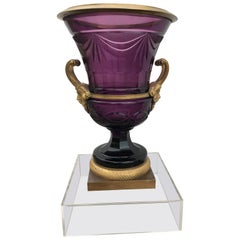 Retro Classical Styled Amethyst Crystal Vase