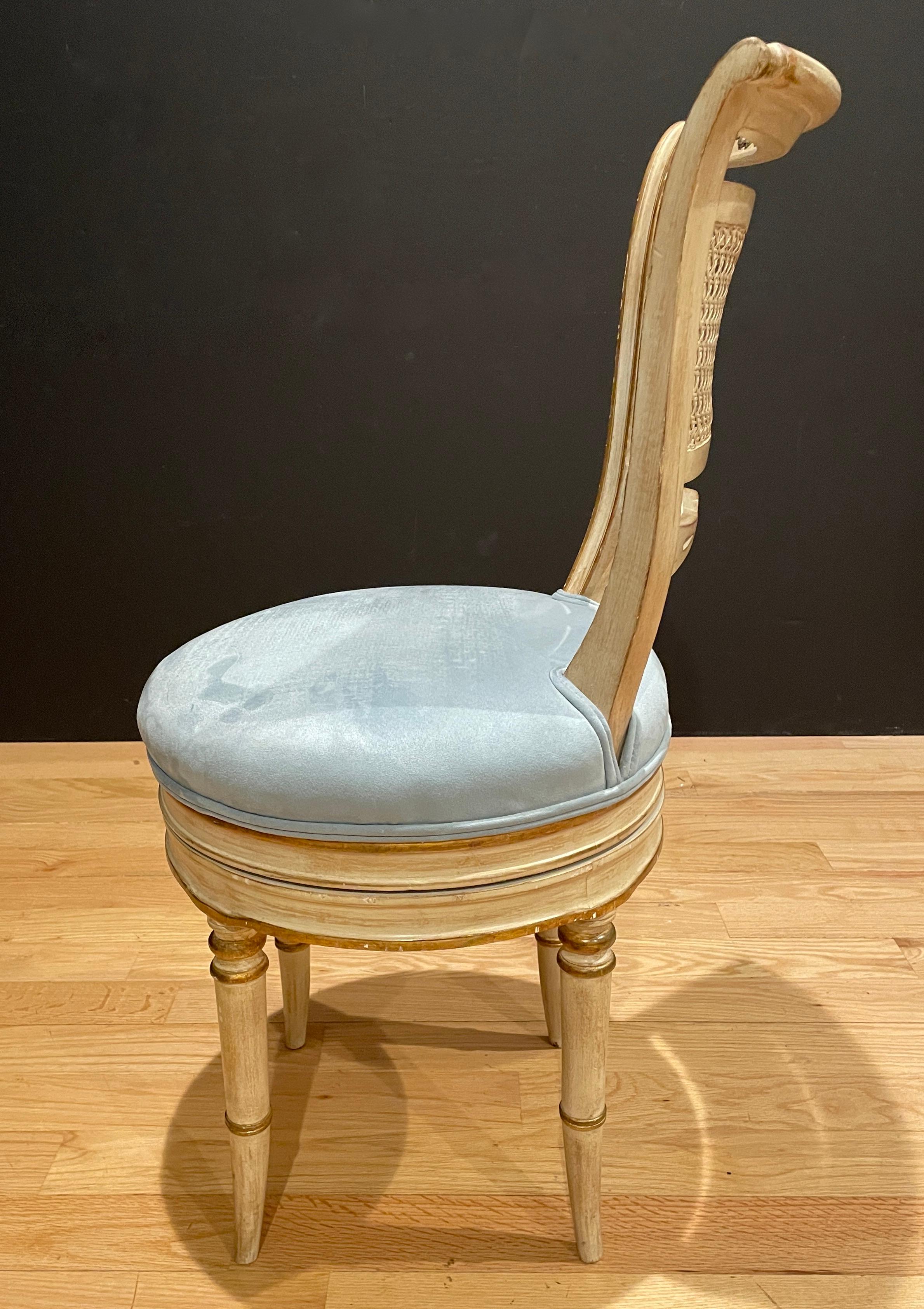 Italian Classical Swivel Dressing Chair
