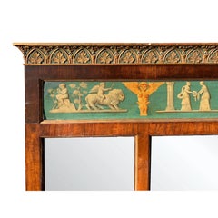 Classical Three Panel Horizontal Mirror, Circa 1820s