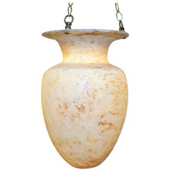 Classical Urn Alabaster Light Fixture
