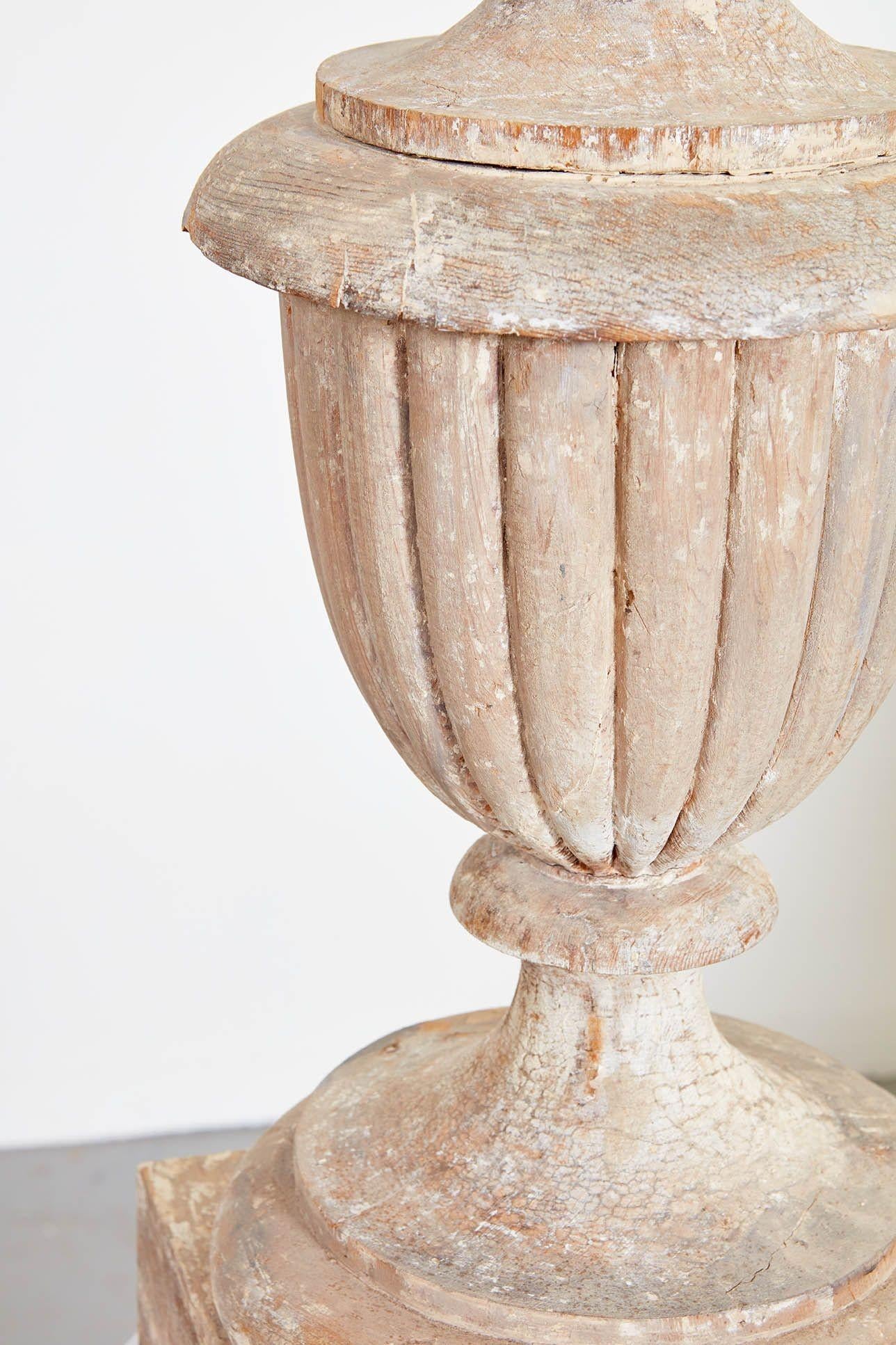 Wood Classical Urn For Sale