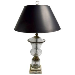 Classical Urn Form Glass Table Lamp after Baccarat