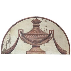Classical Urn Painted on Wood Plaque