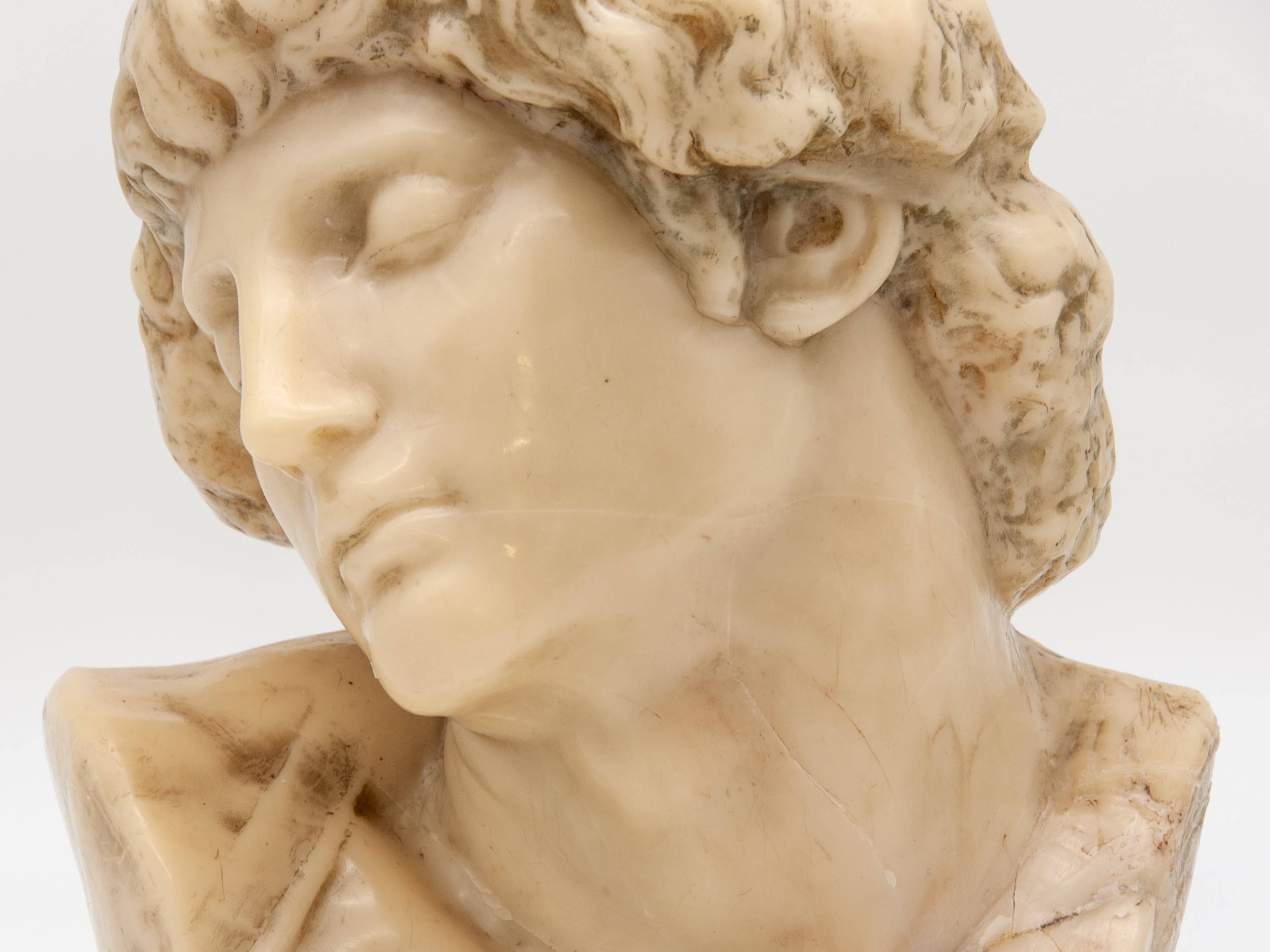 Francese Busto classico in cera in vendita