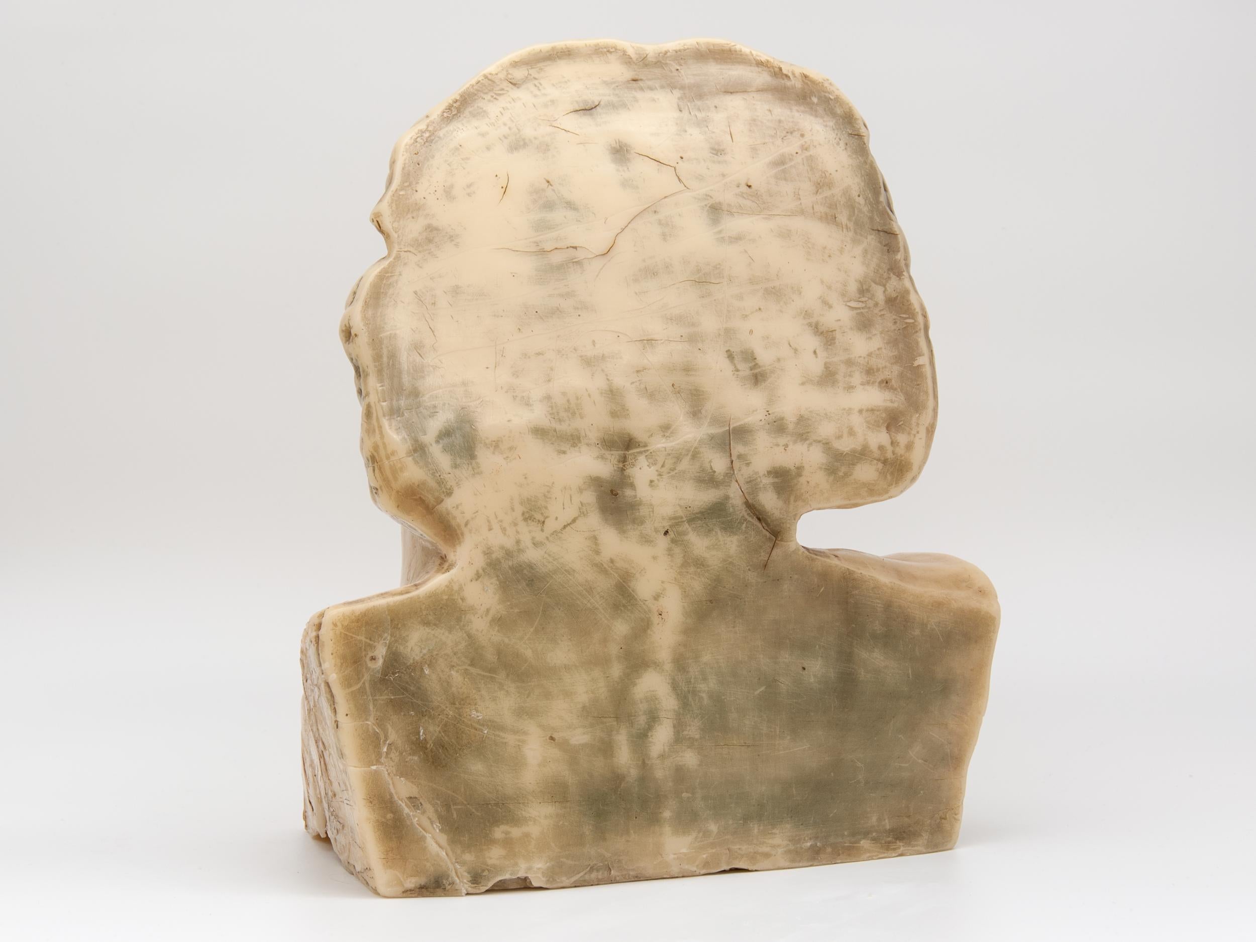 20th Century Classical Wax Bust For Sale