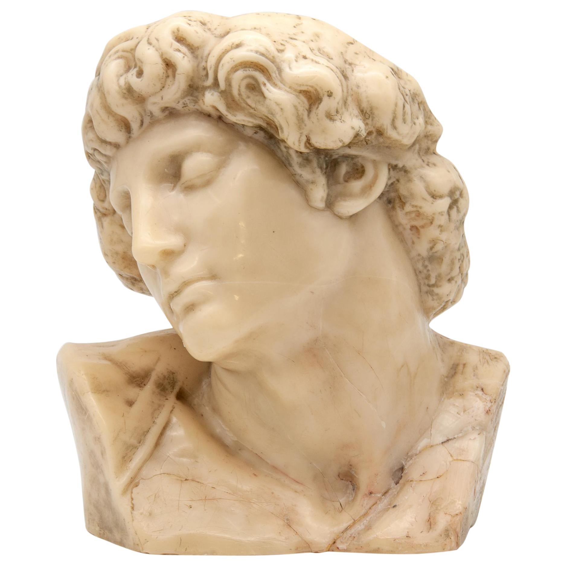 Classical Wax Bust For Sale