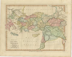Classical World Map of Greece, Asia Minor & Levant, Wilkinson Atlas 1817