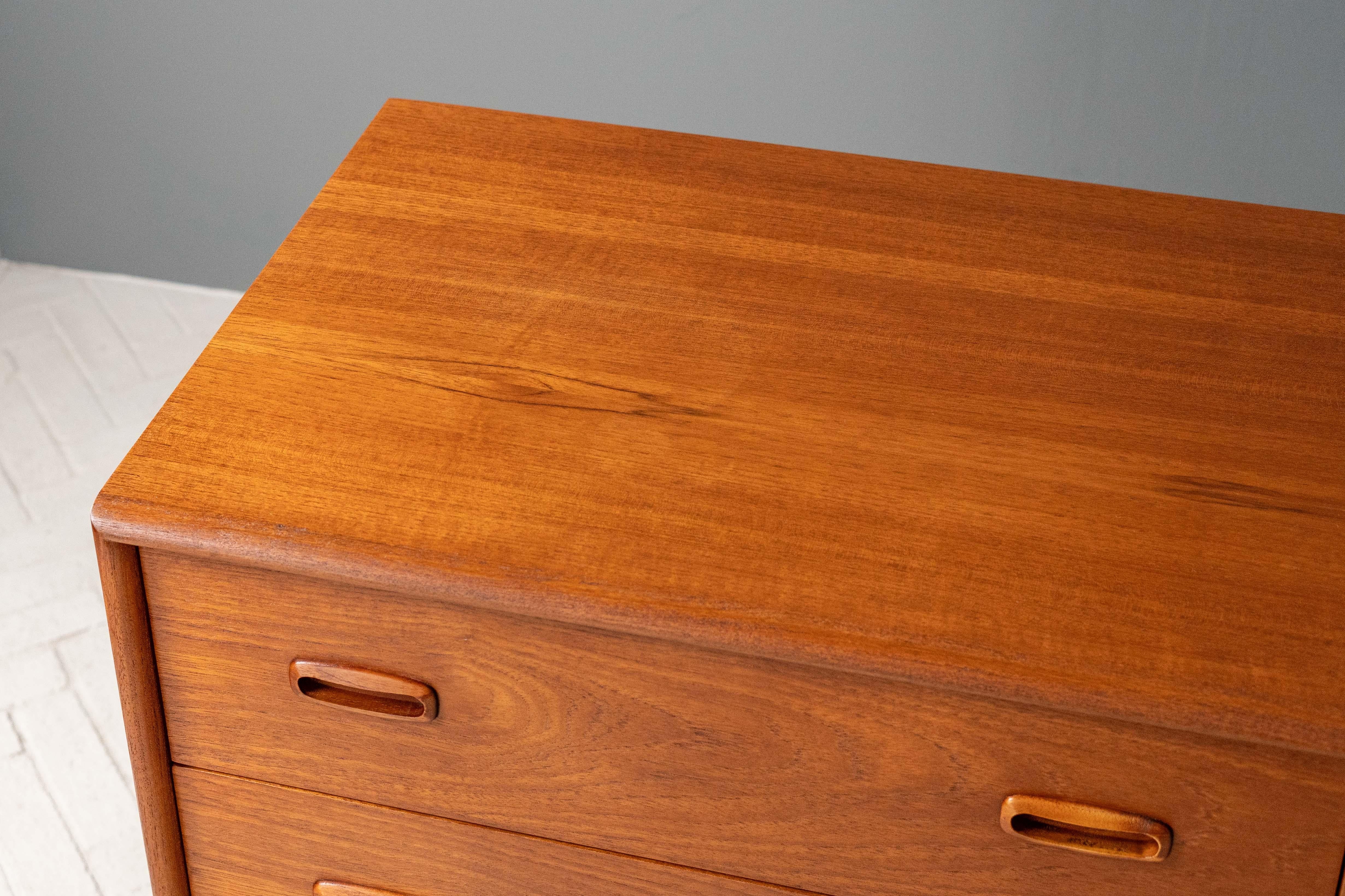 Classically Danish Modern Style Teak Dresser 6