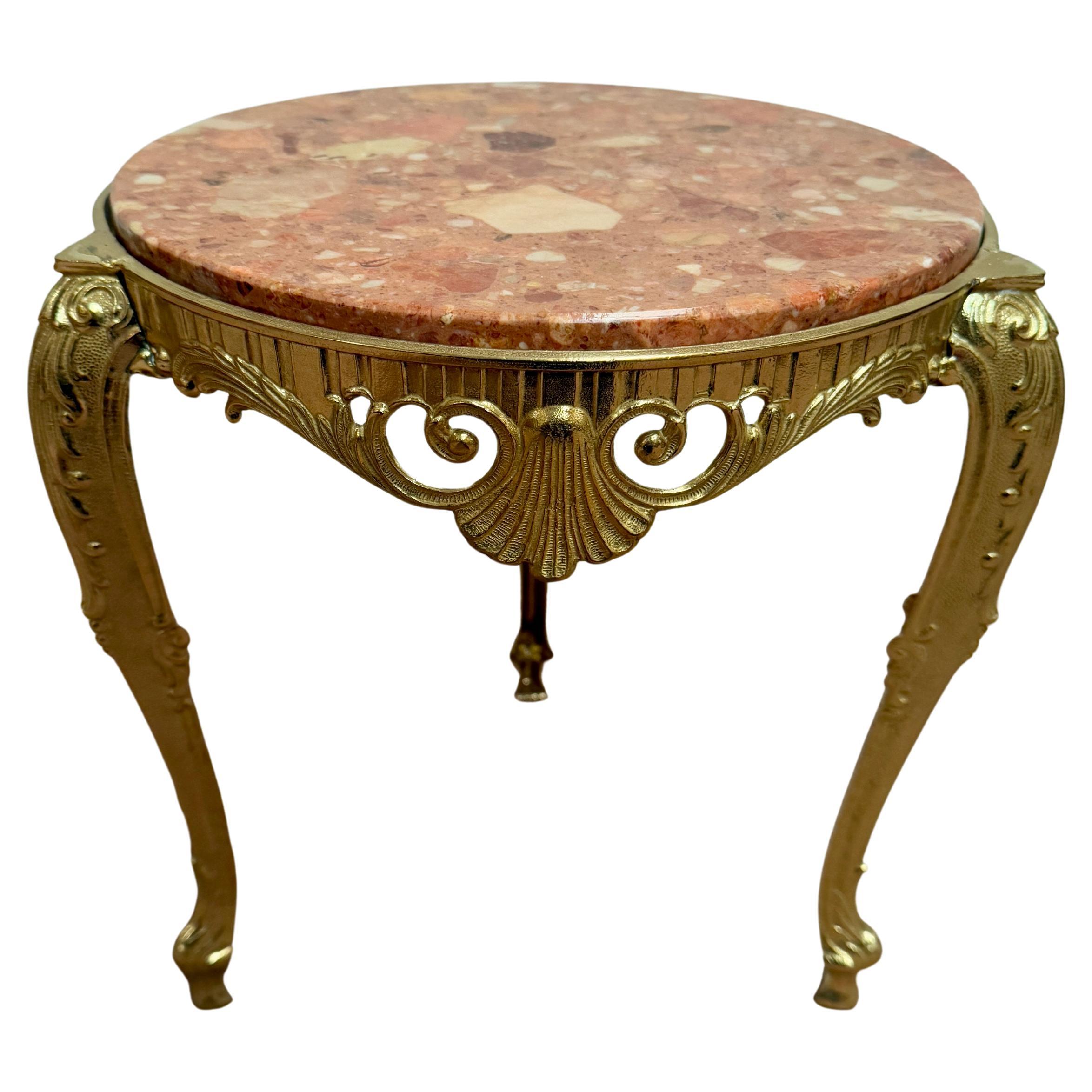 Classic Italian luxury bronze and marble coffee tables, 1970s