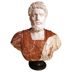 Classicism Bust of a Greek or Roman Philosopher, Mid-20th Century