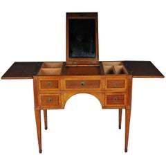 Antique Classicism Dressing Table, Poudruese, Ladies Vanites Table, German, circa 1790