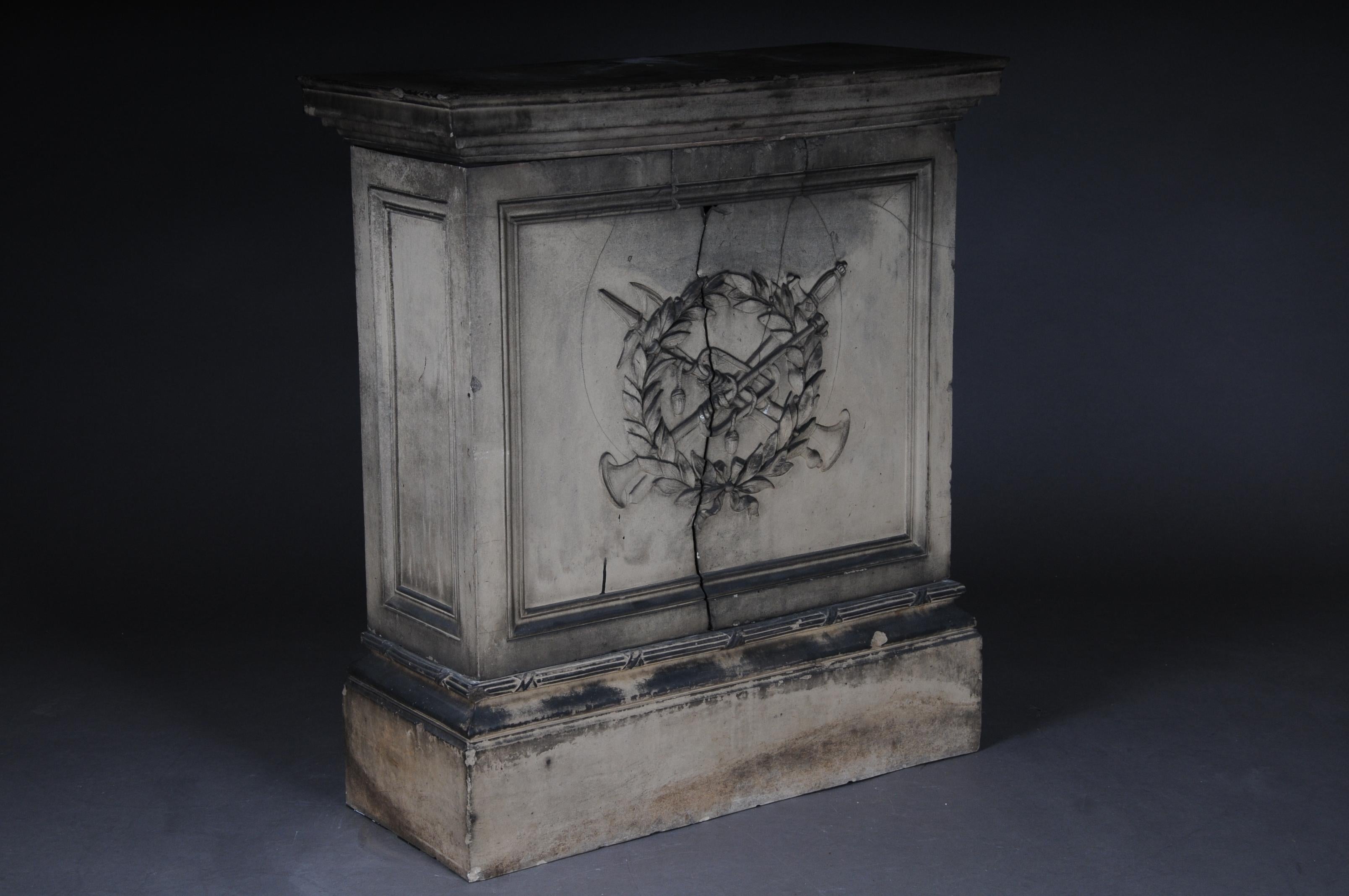 Classicist Empire Terracotta Pedestal, circa 1820 For Sale 5