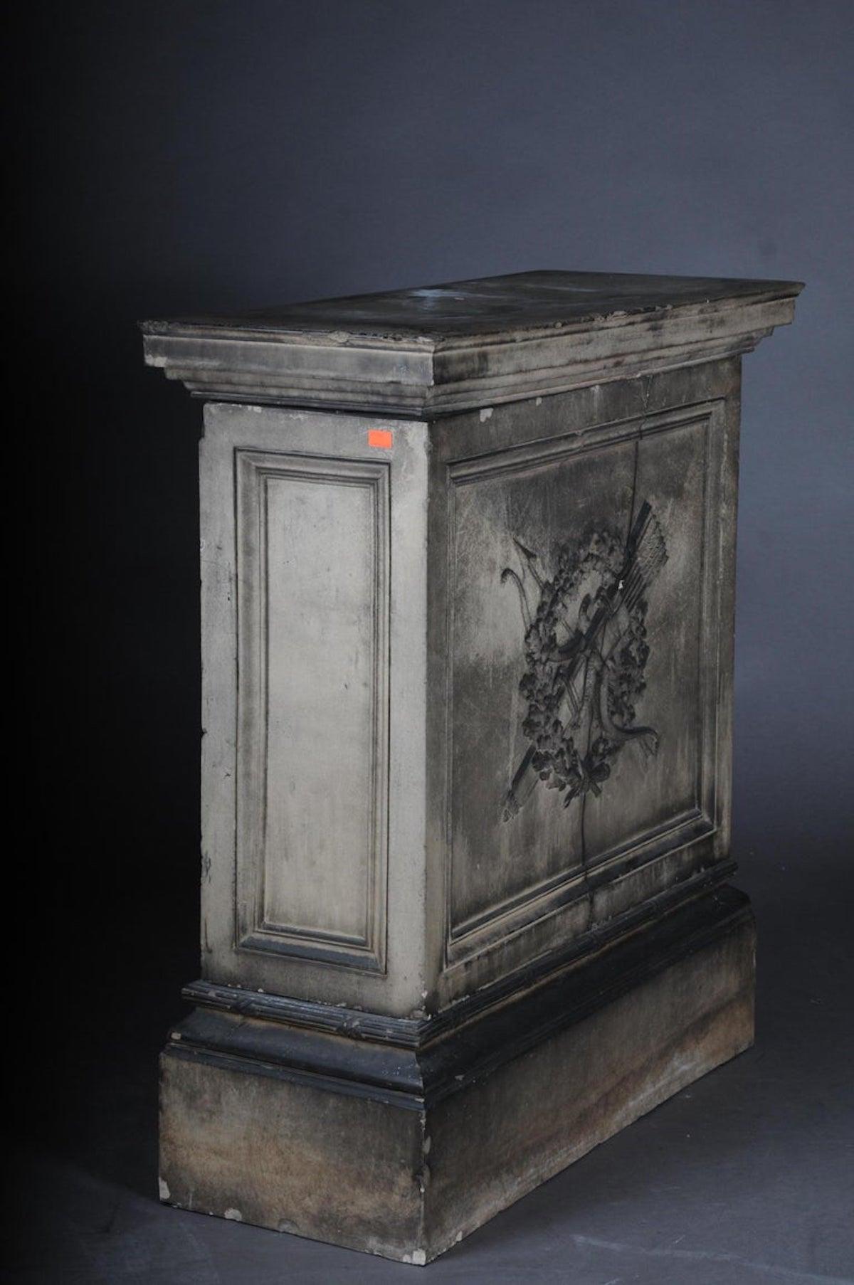 Klassizistisches Empire Pedestal aus Terrakotta, um 1820 im Angebot 16