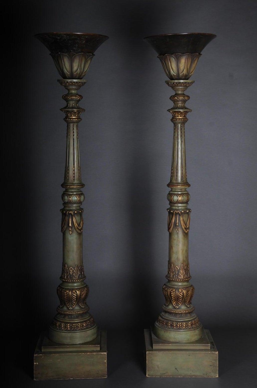 Classicist Free-Standing Chandelier/Floor Lamp, 20th Century, Karl Lagerfeld For Sale 12
