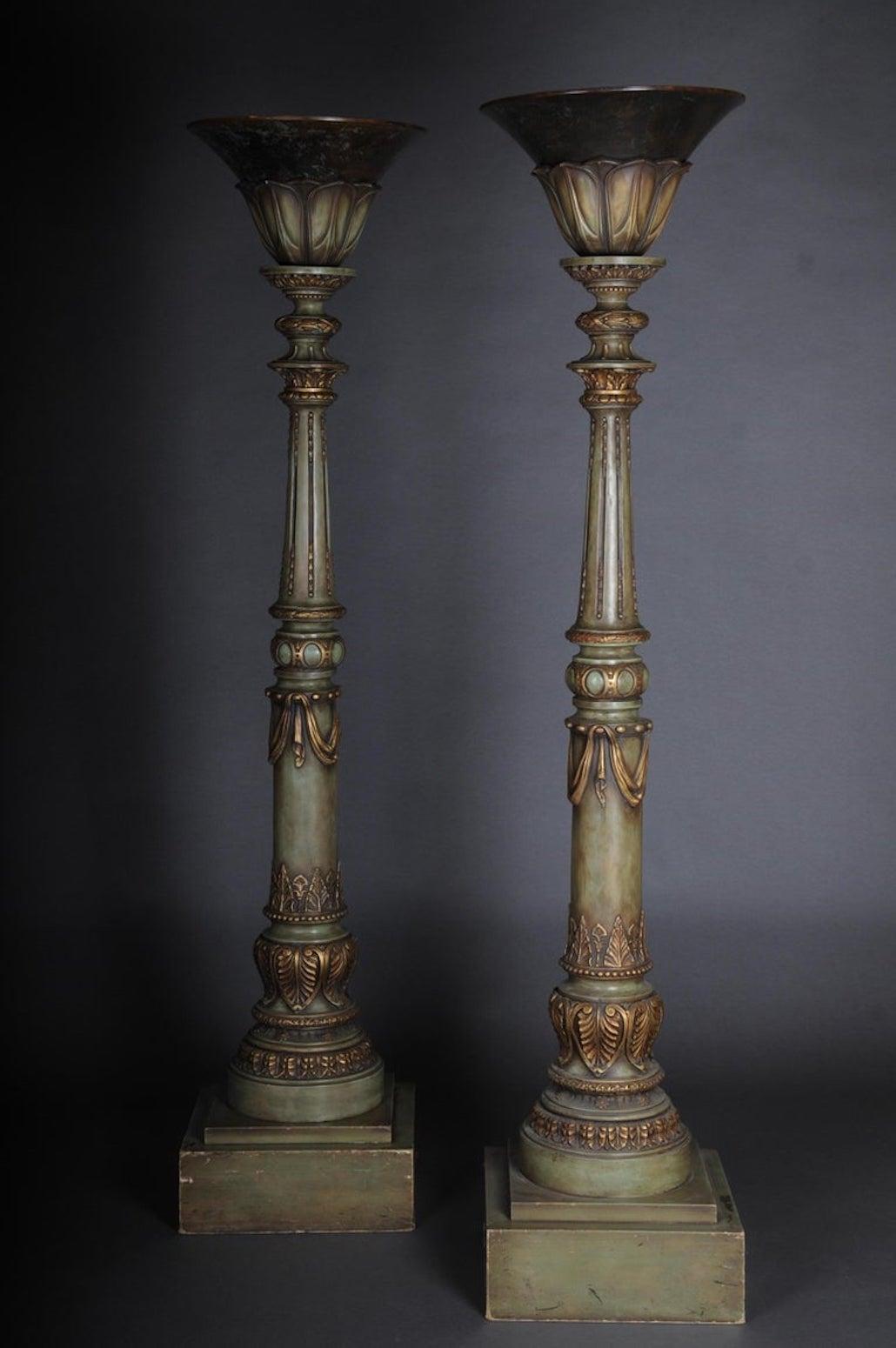 Classicist Free-Standing Chandelier/Floor Lamp, 20th Century, Karl Lagerfeld For Sale 14