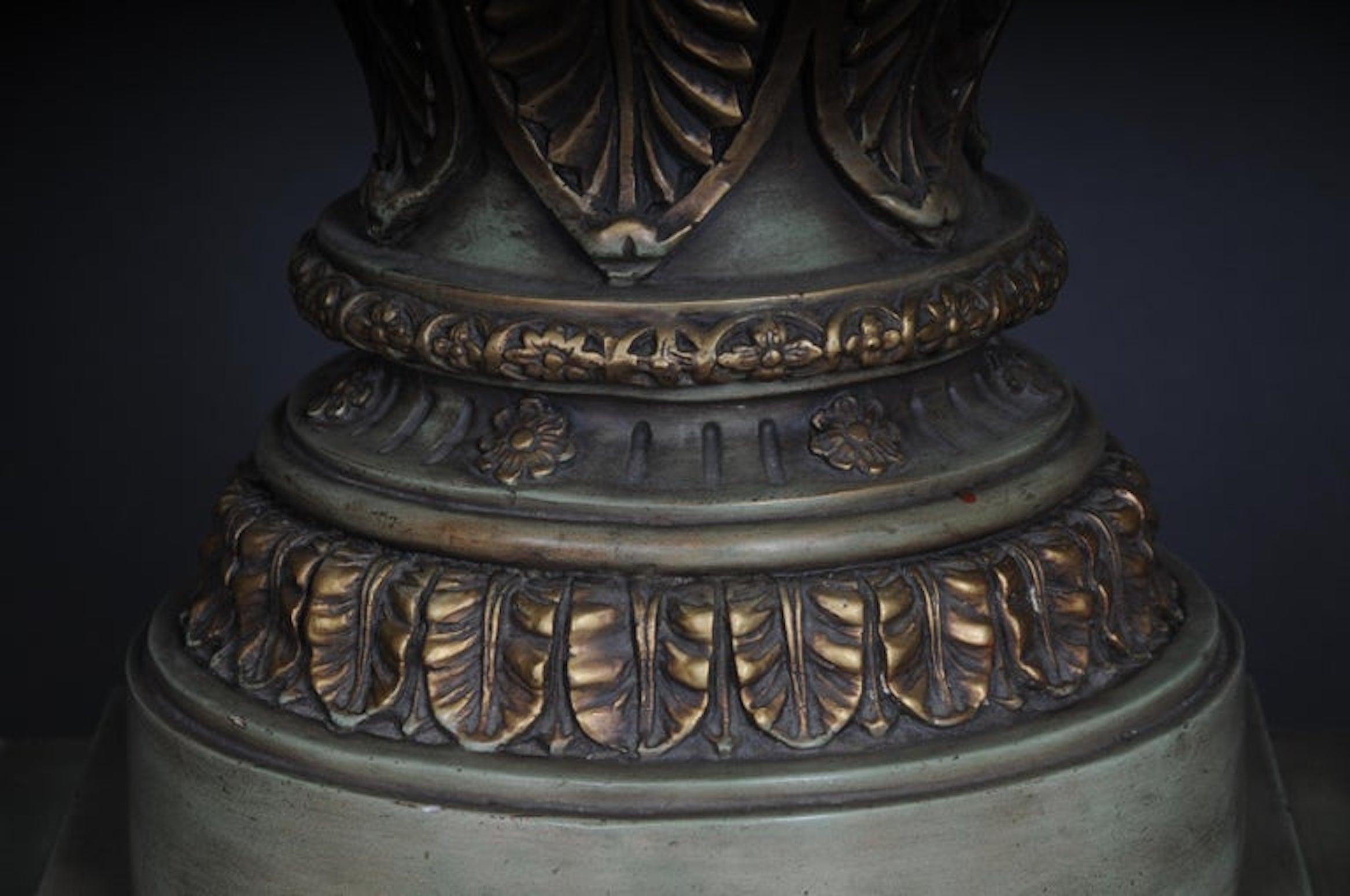 German Classicist Free-Standing Chandelier/Floor Lamp, 20th Century, Karl Lagerfeld For Sale