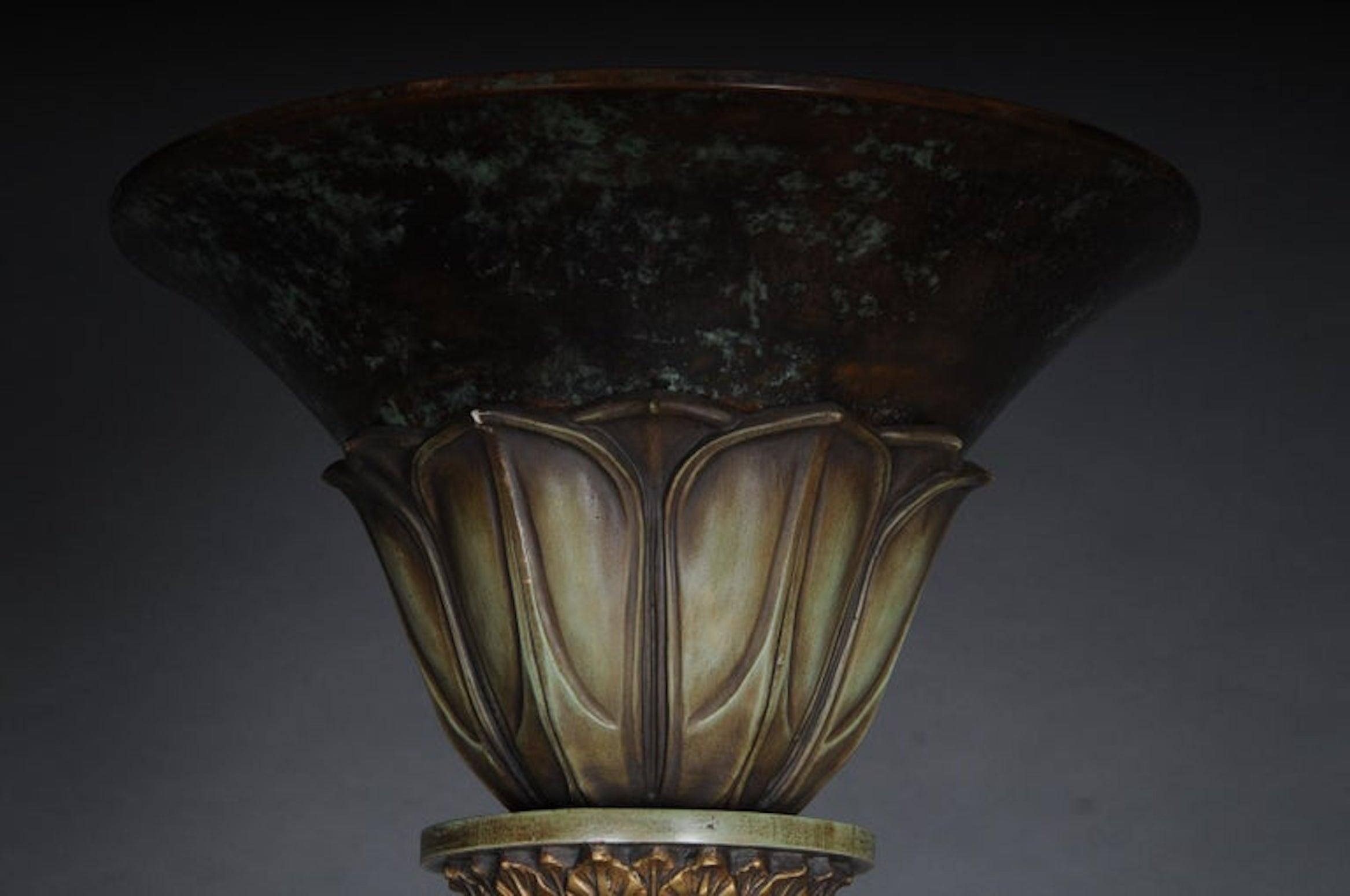 Classicist Free-Standing Chandelier/Floor Lamp, 20th Century, Karl Lagerfeld For Sale 2