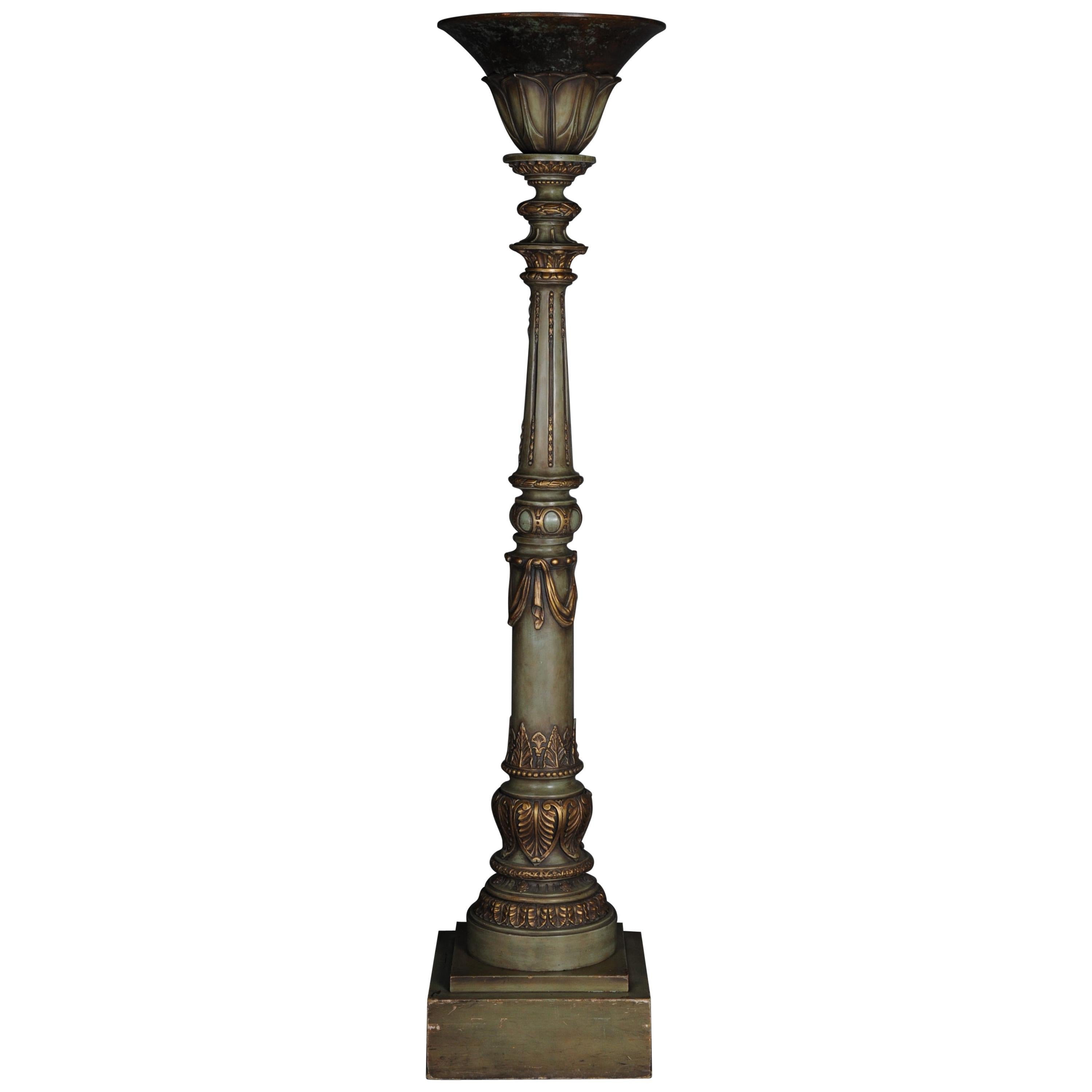 Classicist Free-Standing Chandelier/Floor Lamp, 20th Century, Karl Lagerfeld For Sale