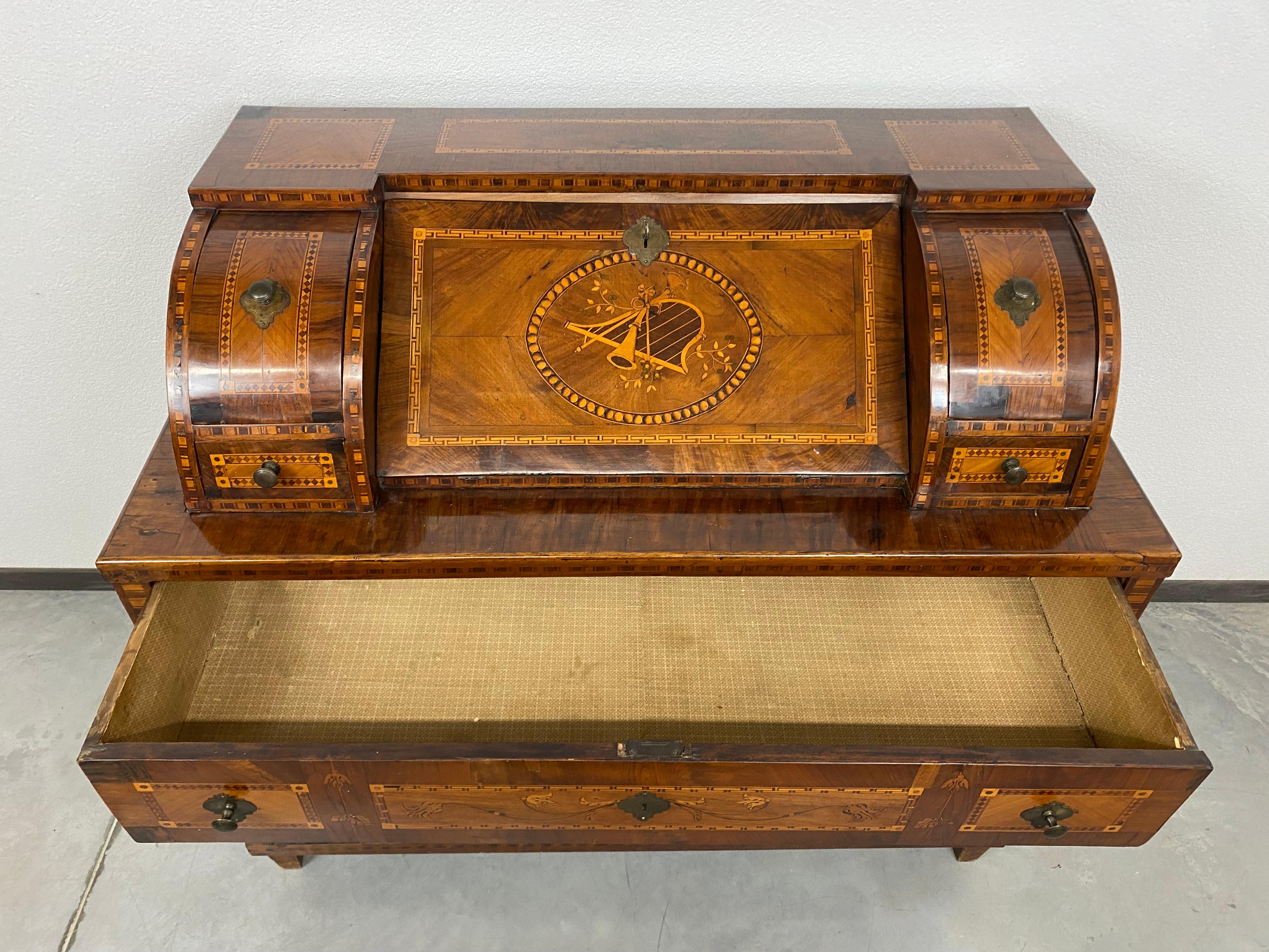 Classicist Vienna Secretary, circa 1790 For Sale 8