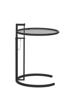 Verstellbarer ClassiCon-Tisch E 1027 in Schwarz und Rauchglas von Eileen Gray