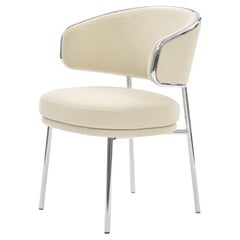 ClassiCon Aristo Armchair by Sebastian Herkner, Chrome Steel & Bouclé Neve