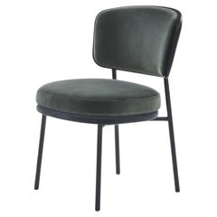 ClassiCon Aristo Chair by Sebastian Herkner, Black Steel & Velvet Cactus