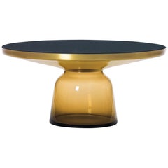 ClassiCon Bell Coffee Table in Brass and Amber Orange by Sebastian Herkner