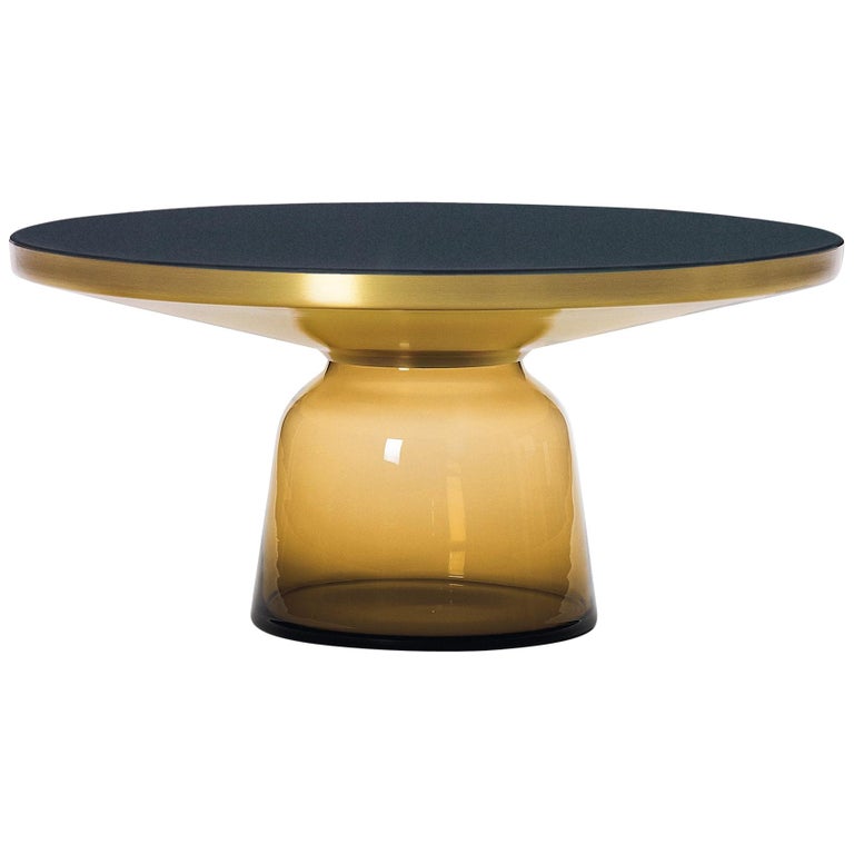 ClassiCon Bell Coffee Table in Brass and Amber Orange by Sebastian Herkner  For Sale at 1stDibs | sebastian herkner bell table, bell classicon