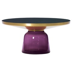 Mesa de centro ClassiCon Bell de latón y violeta amatista de Sebastian Herkner