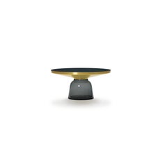 ClassiCon Bell Coffee Table in Brass and Quartz Grey by Sebastian Herkner