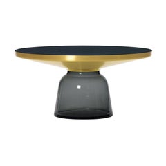 ClassiCon Bell Coffee Table in Brass and Quartz Grey by Sebastian Herkner