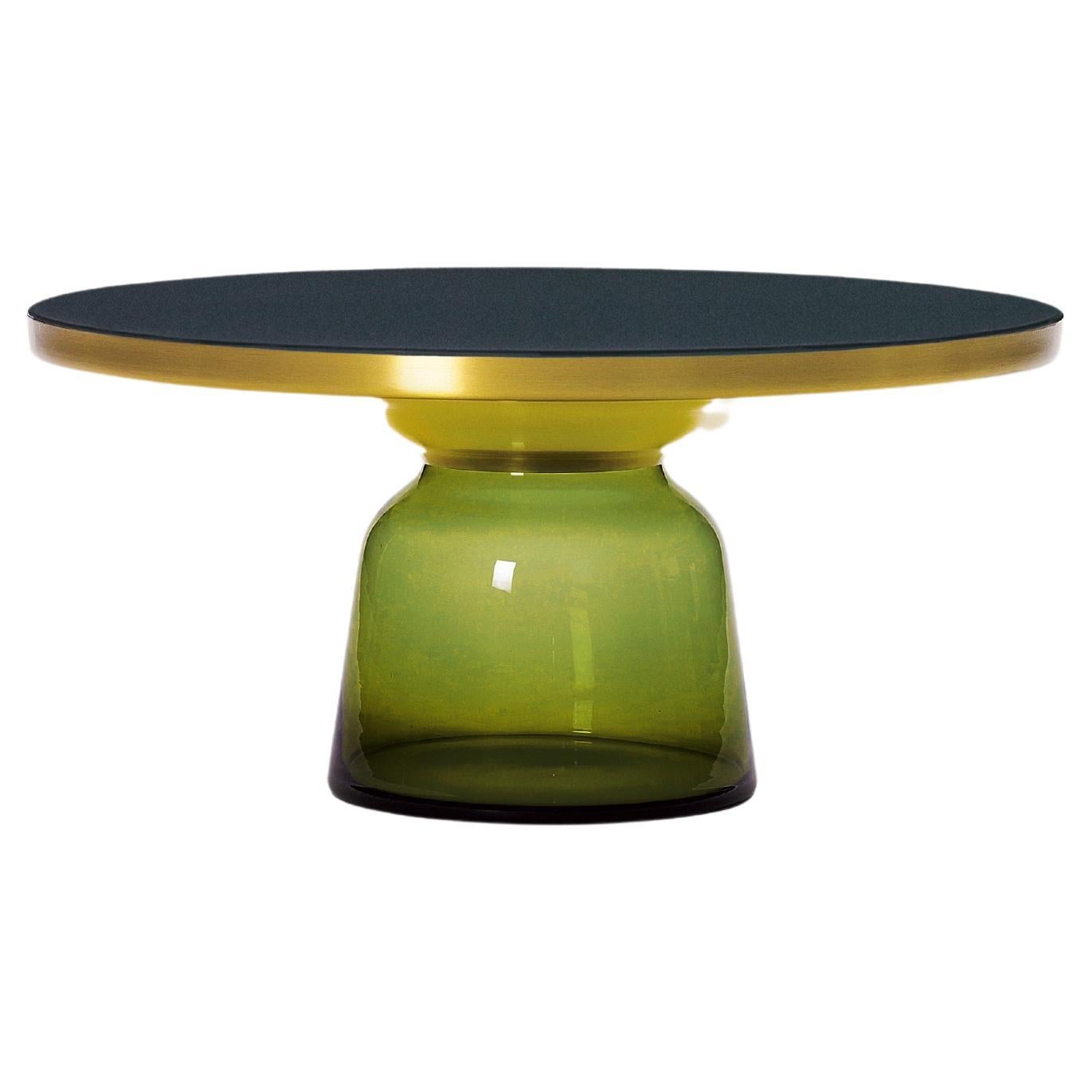 ClassiCon Bell Coffee Table in Olive Green by Sebastian Herkner  For Sale