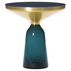 ClassiCon Bell Side Table by Sebastian Herkner, Montana Blue Glass & Brass