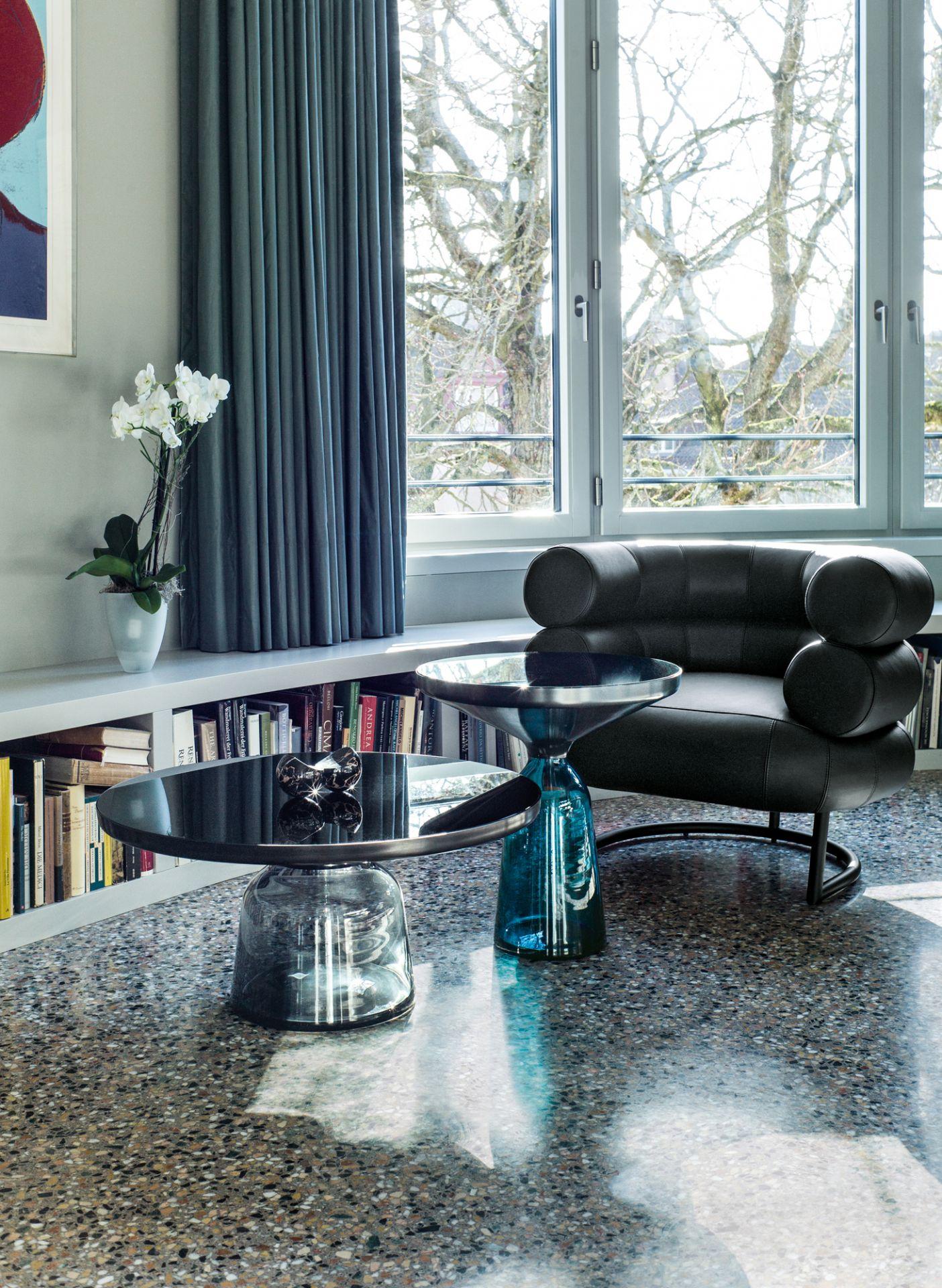 German ClassiCon Bell Side Tables in Montana Blue by Sebastian Herkner in STOCK For Sale