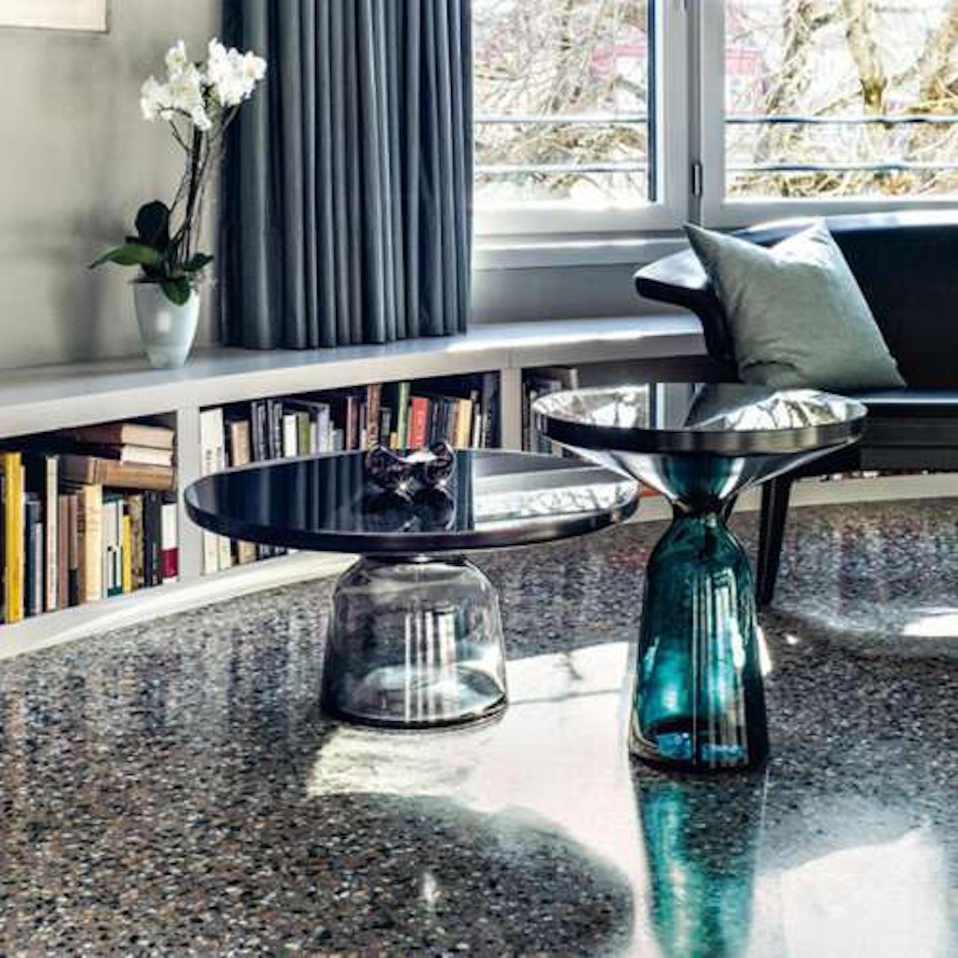 ClassiCon Bell Side Tables in Montana Blue by Sebastian Herkner in STOCK For Sale 2