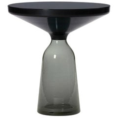 ClassiCon Bell Side Table in Black and Quartz Grey by Sebastian Herkner