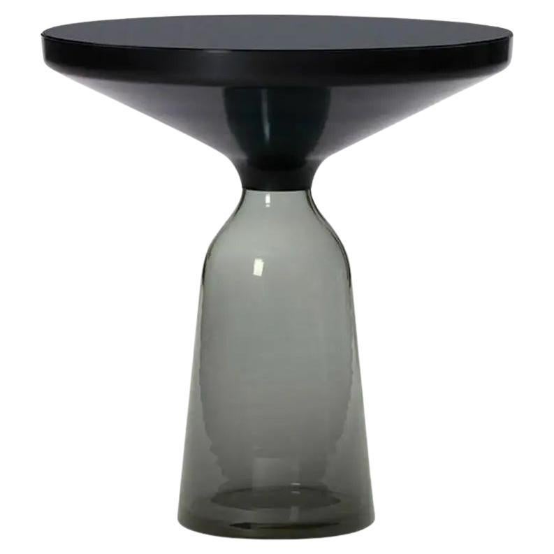 ClassiCon Bell Side Table in Black and Quartz Grey by Sebastian Herkner in STOCK For Sale
