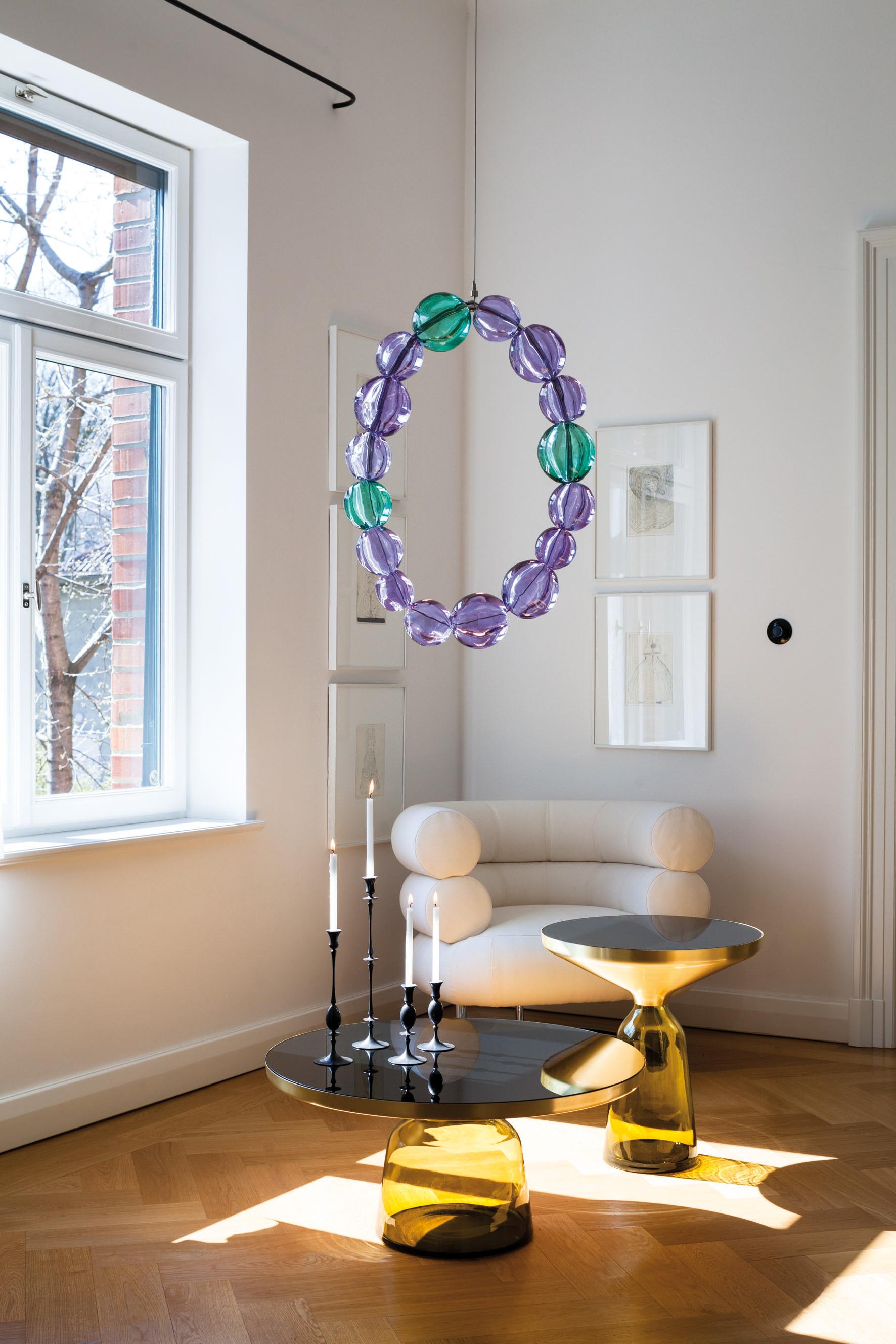 ClassiCon Bell Table in Brass & Amethyst by Sebastian Herkner Available NOW 2