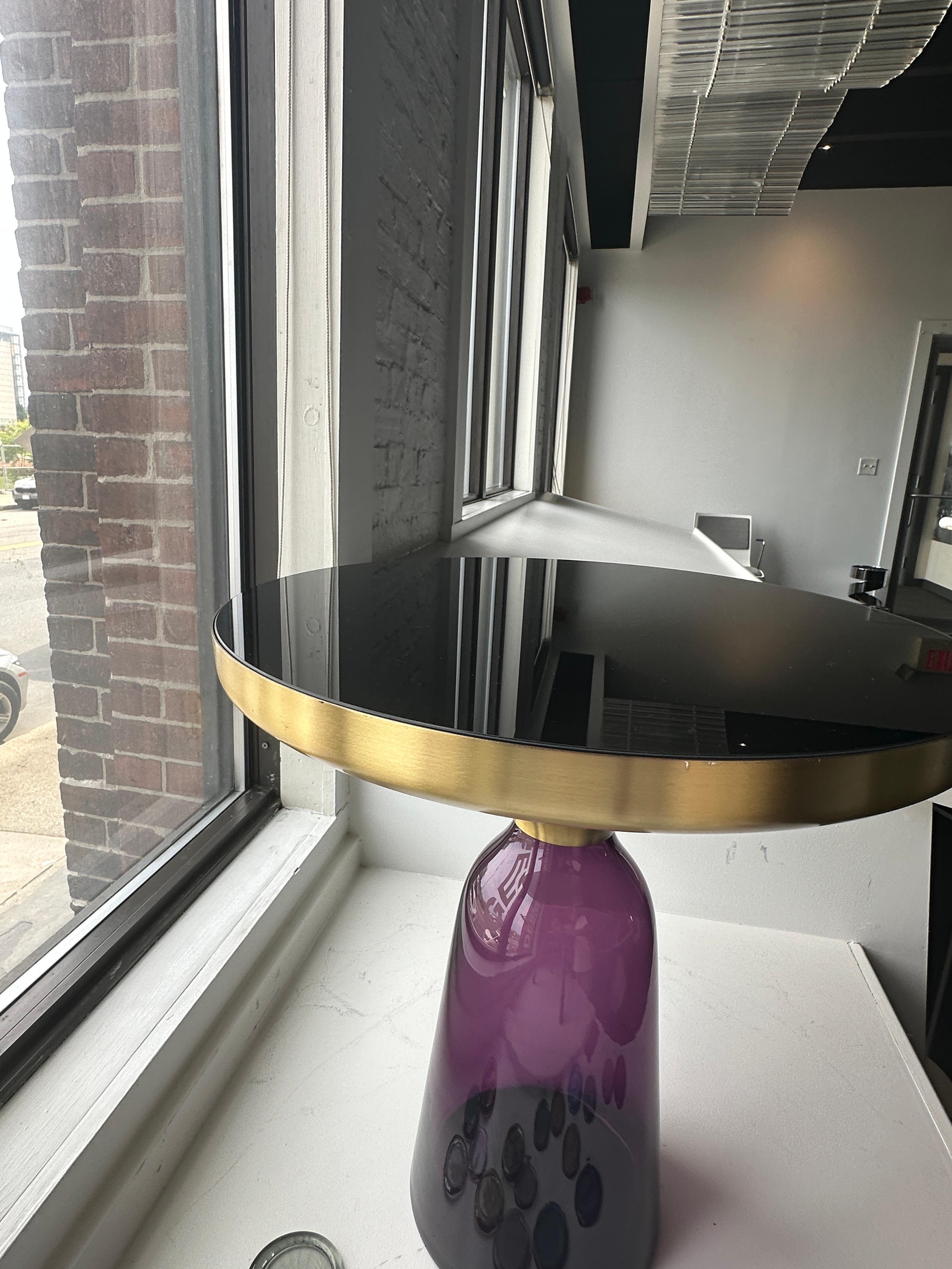 ClassiCon Bell Side Table in Brass and Amethyst by Sebastian Herkner in STOCK For Sale 4