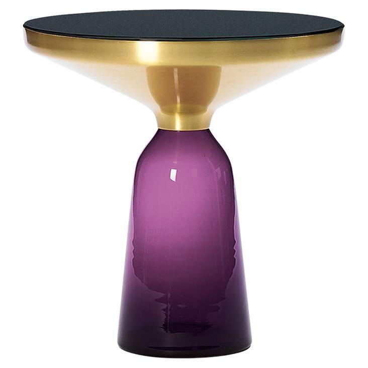 Table d'appoint ClassiCon Bell en laiton et améthyste de Sebastian Herkner en STOCK en vente