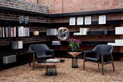 ClassiCon Bell Side Table in Brass & Quartz Grey by Sebastian Herkner AVAILABLE