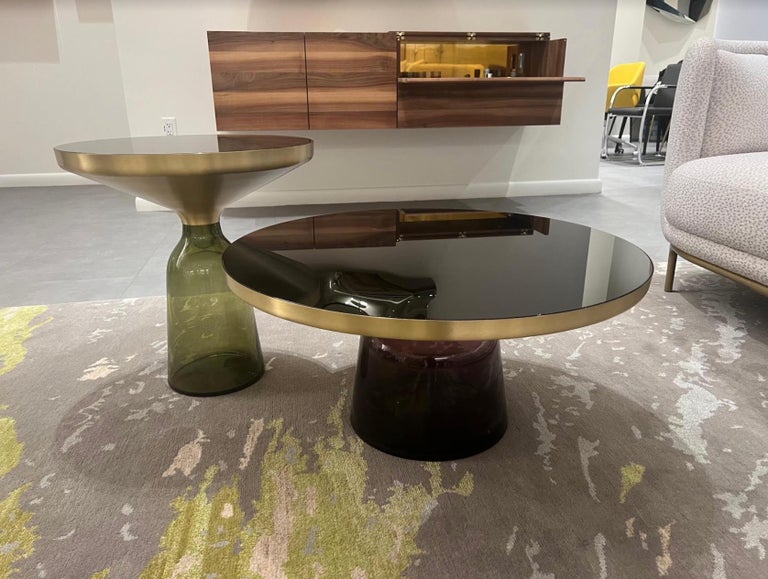 ClassiCon Bell Side Table in Brass and Topaz Designed by Sebastian ...