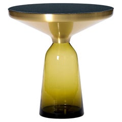 Mesa auxiliar ClassiCon Bell de latón y topacio Diseñada por Sebastian Herkner STOCK